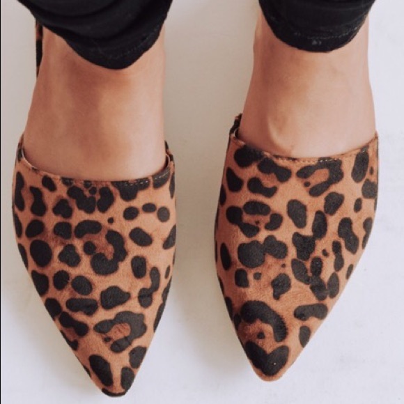 Cute Leopard Mules - Picture 3 of 8